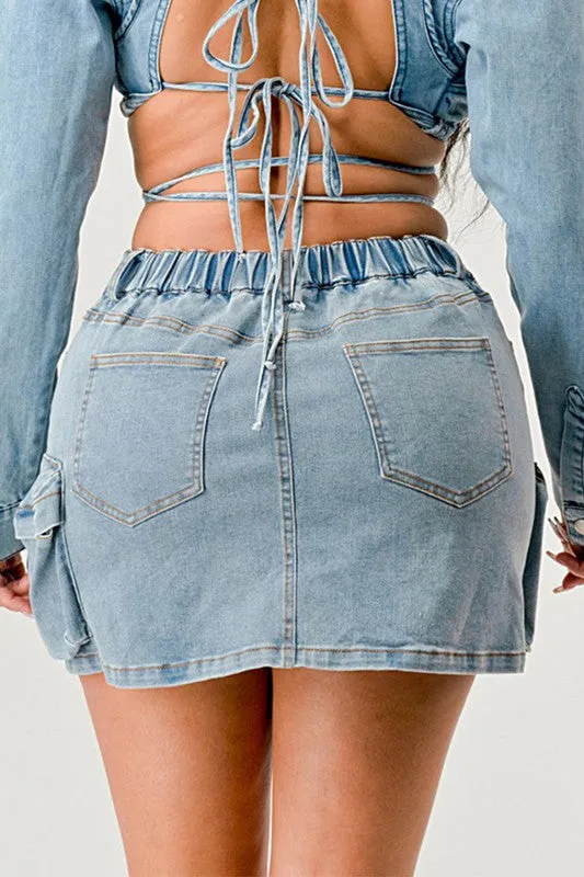 Denim Daze Wrap Skirt