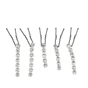 Diamante Drop Bridal Hair Pins