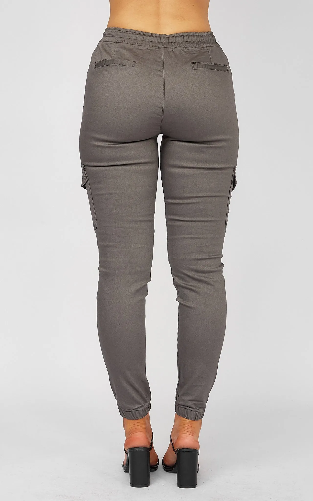 Dip It Low Cargo Jeans - Grey