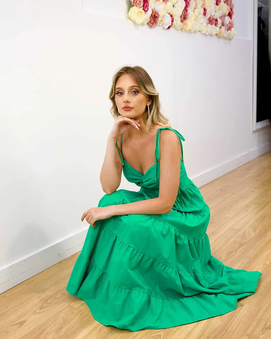 Dominique Maxi Dress - Green