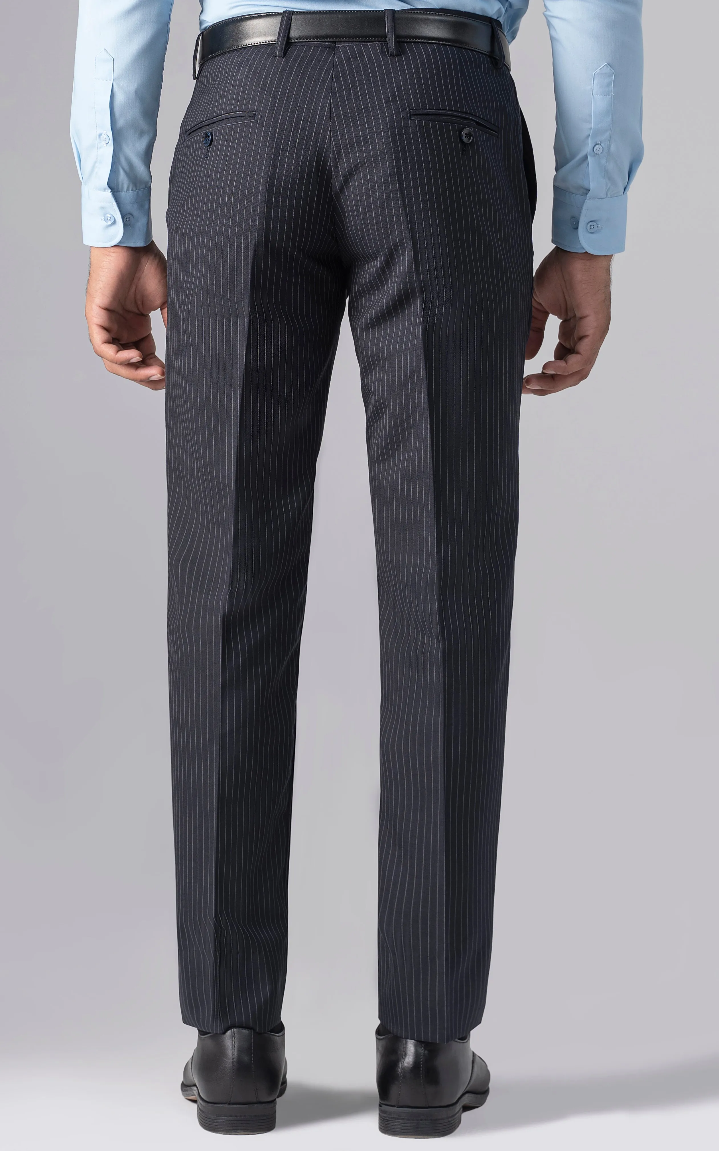 DRESS PANT SLIM FIT NAVY STRIPER