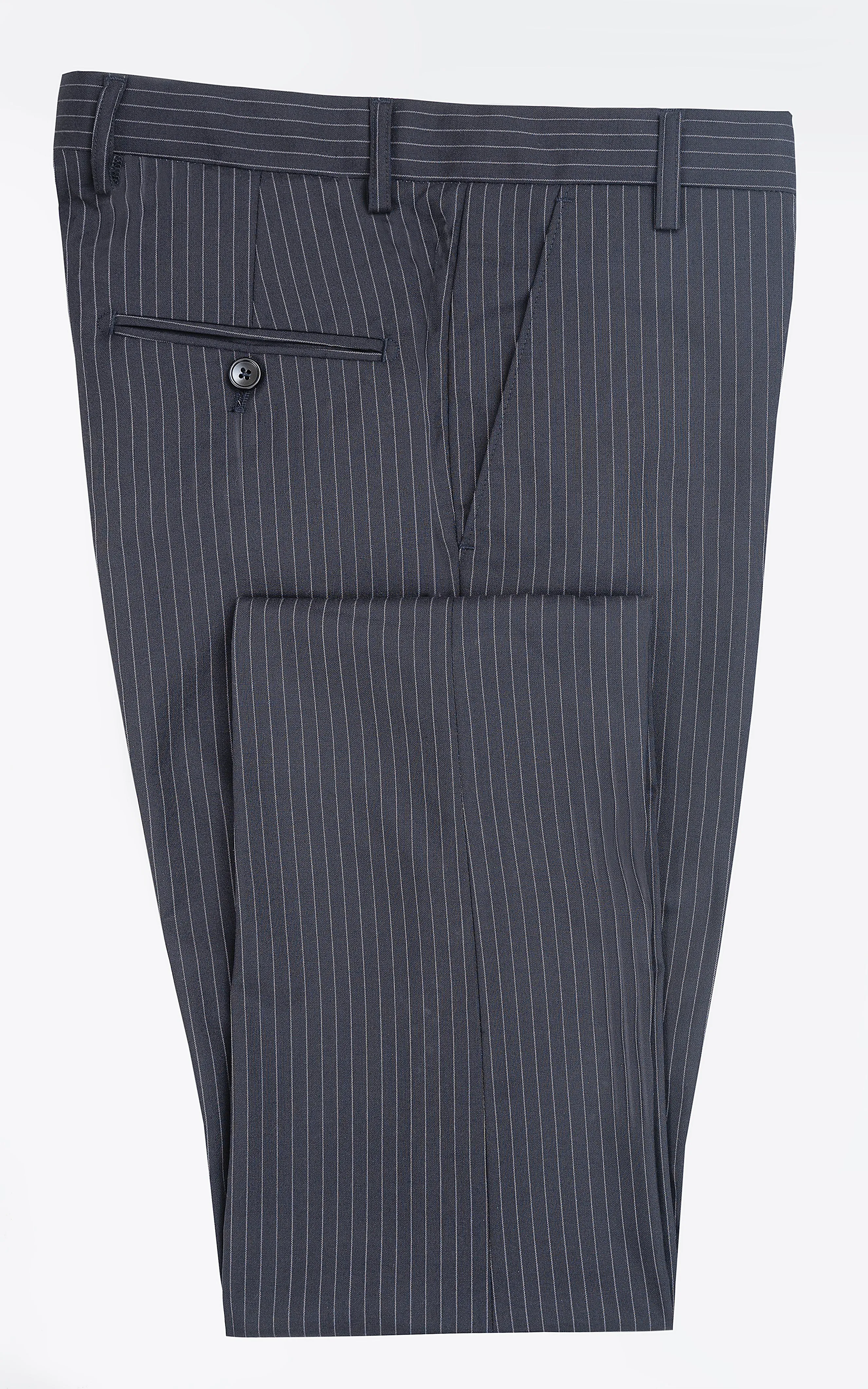 DRESS PANT SLIM FIT NAVY STRIPER