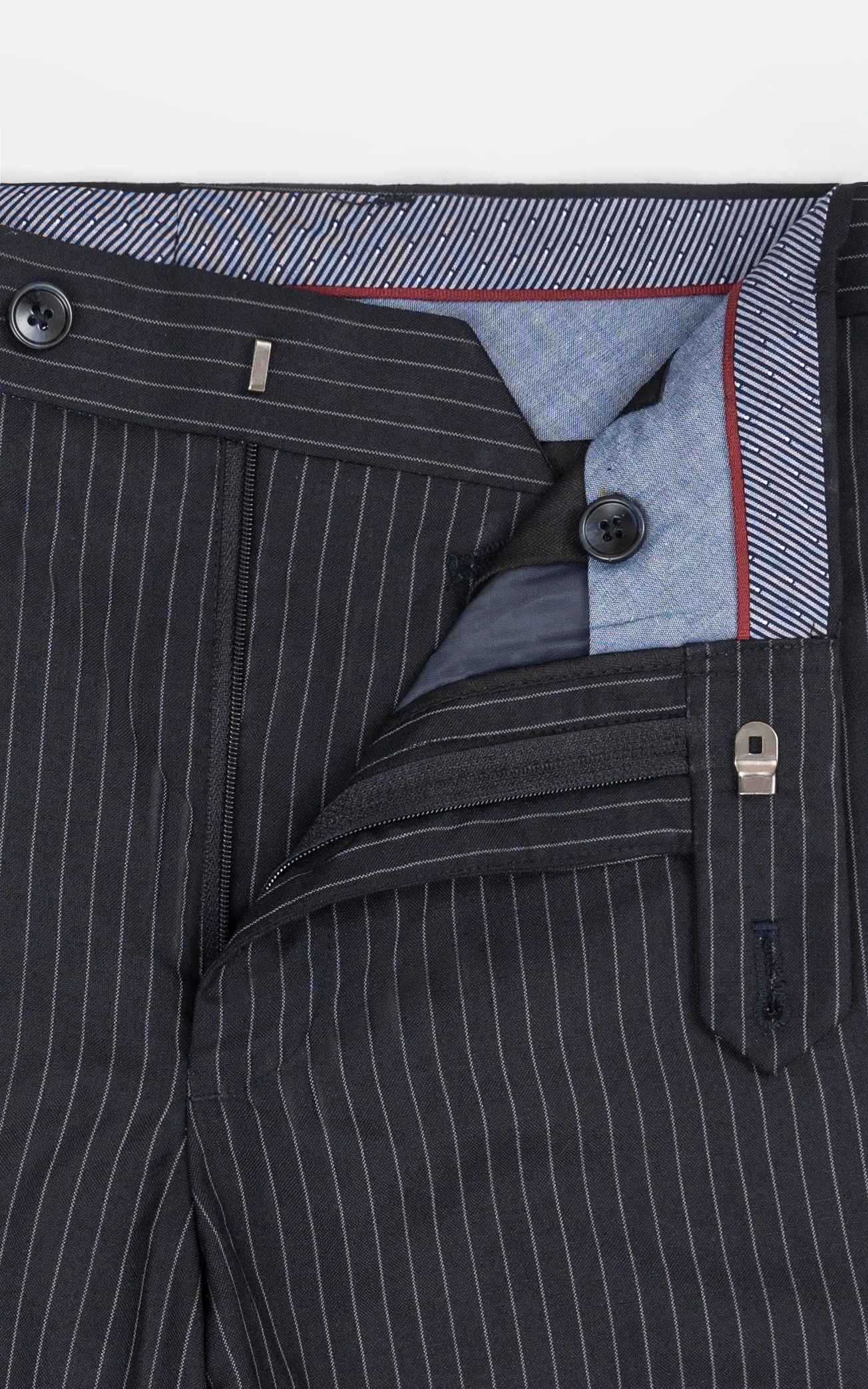 DRESS PANT SLIM FIT NAVY STRIPER