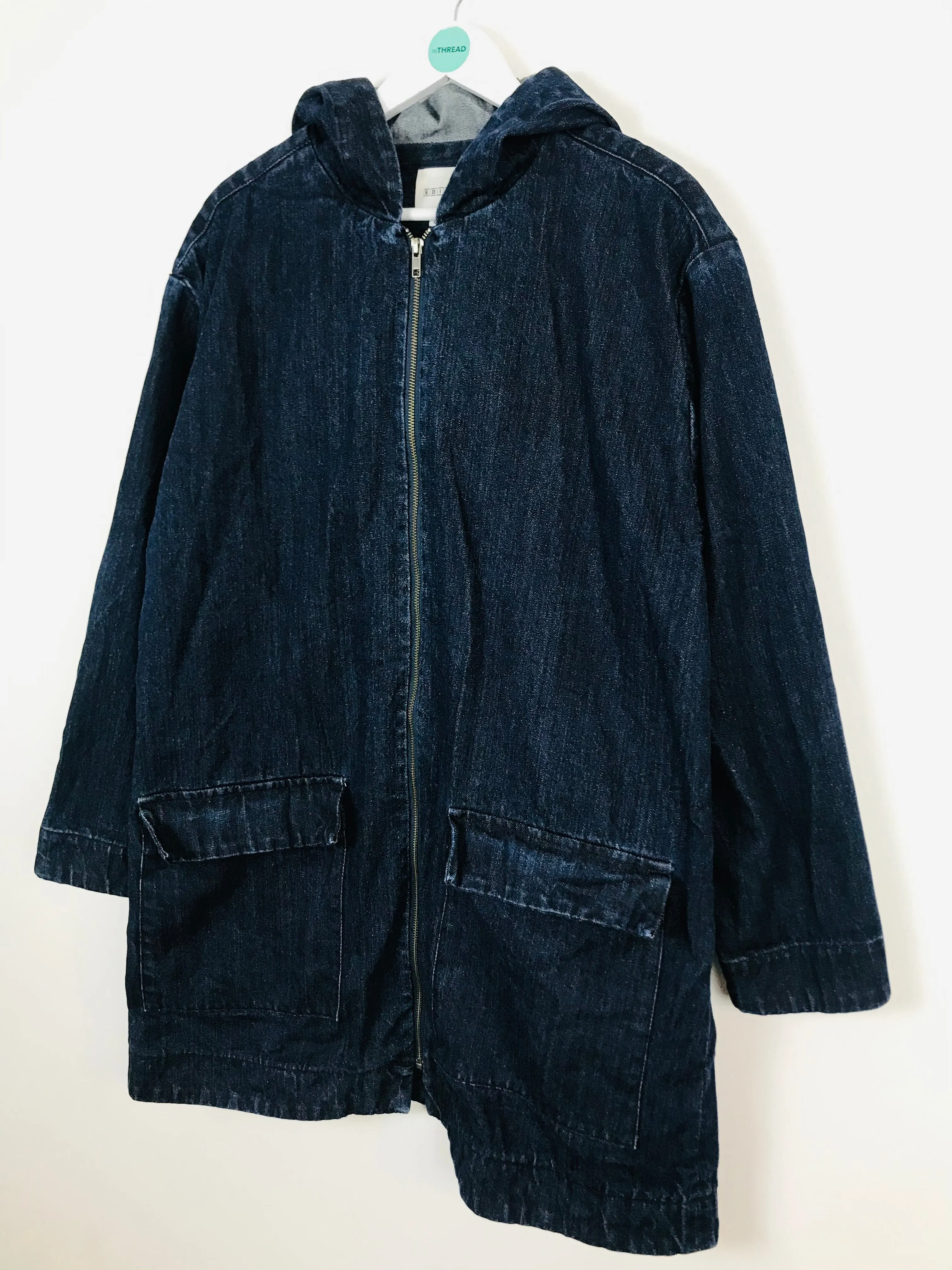 Edit Womens Oversized Denim OverCoat | UK12 | Blue