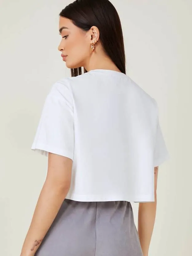 Effortless White Casual T-Shirt