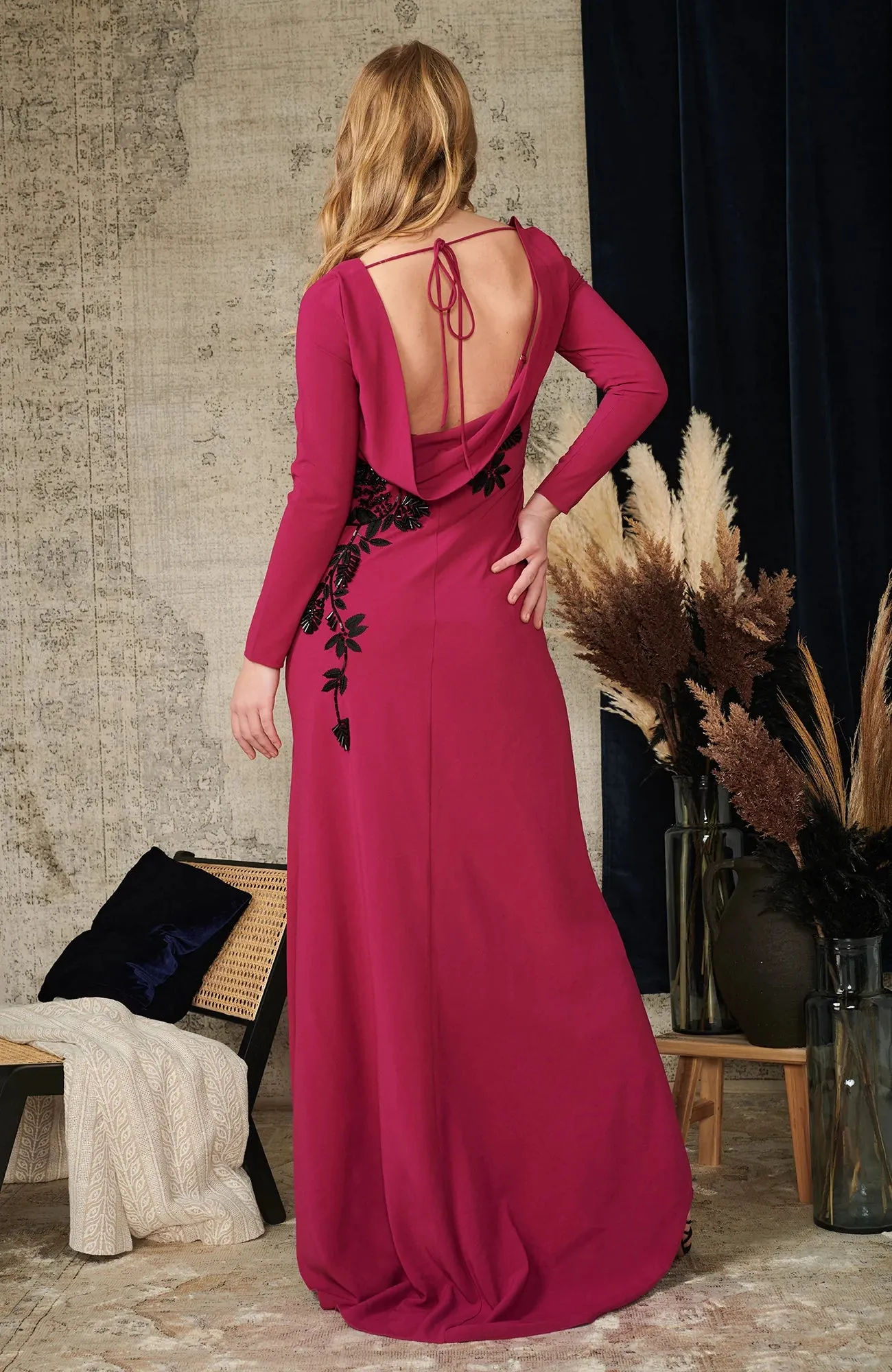 Eli Cowl Back Maxi Dress