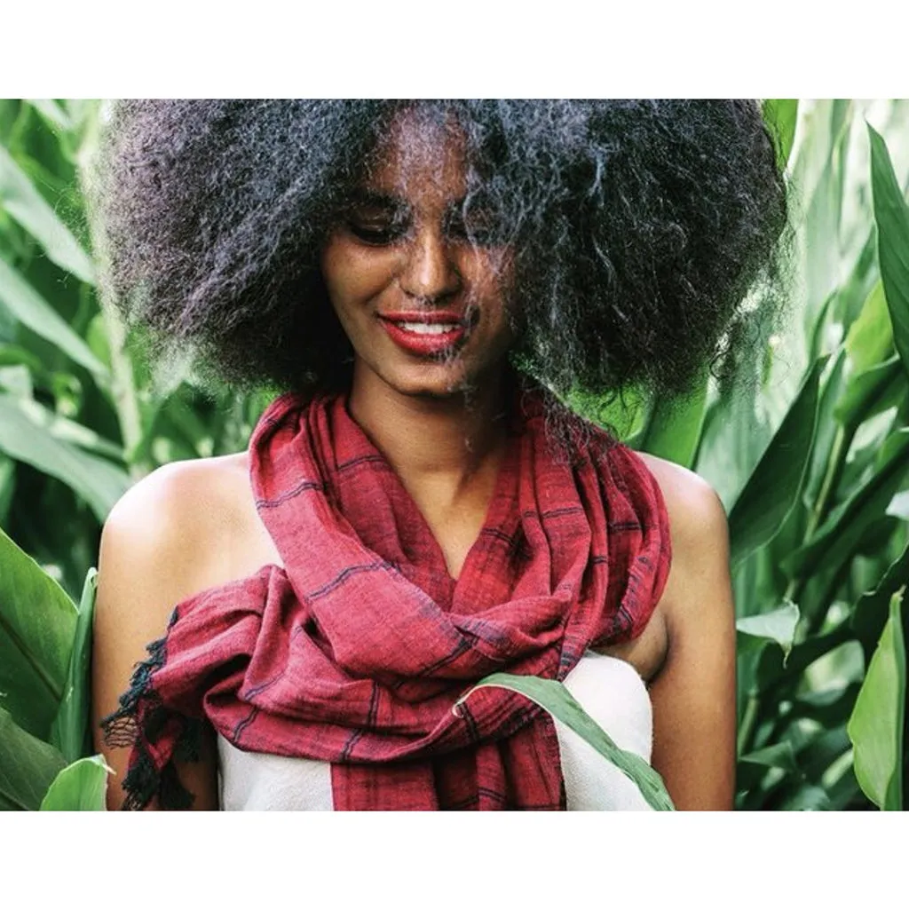 Embrace Earthy Elegance: Handwoven Striped Scarf (Ethical, One-of-a-Kind, Men & Women)