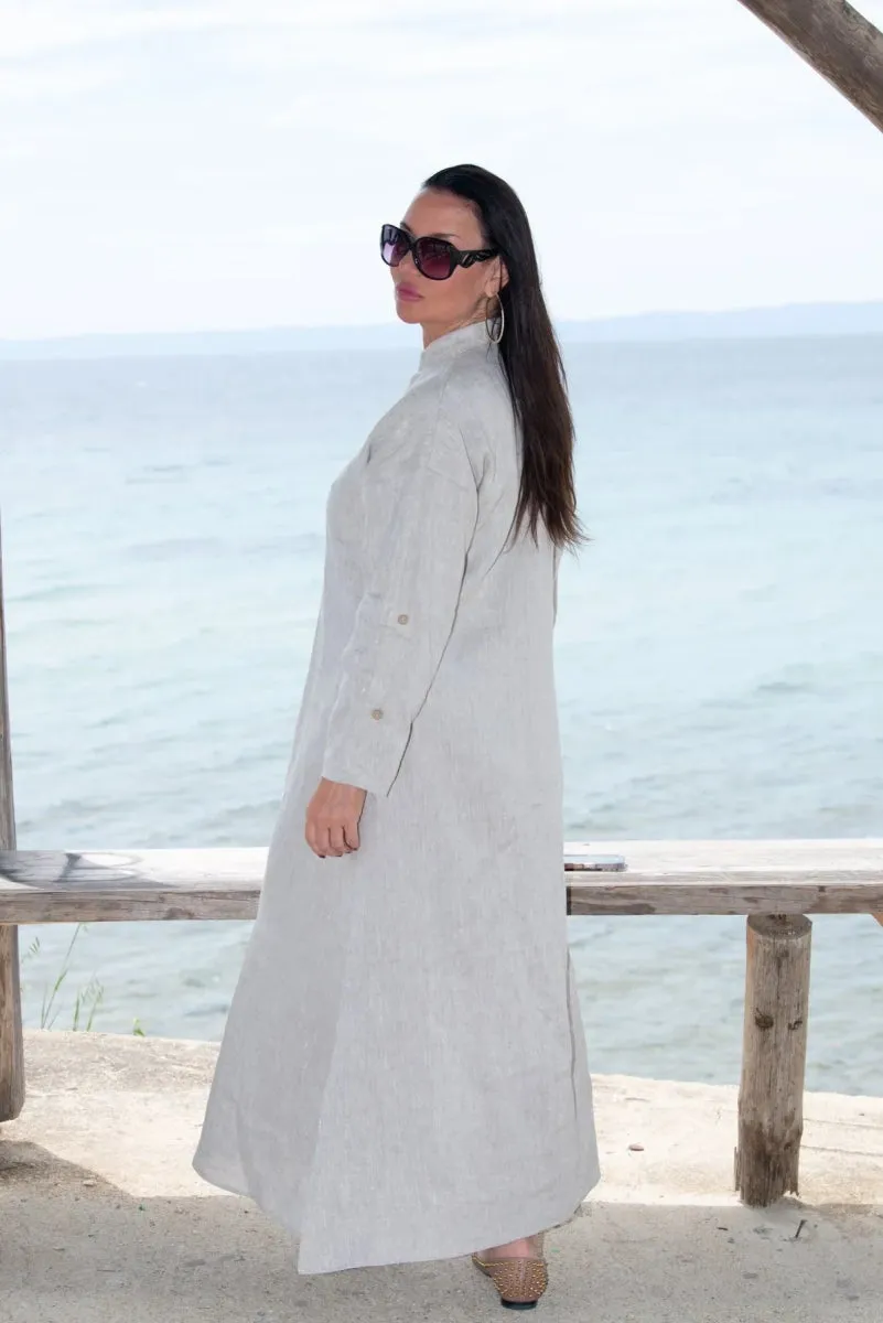 ENAS LONG LINEN DRESS