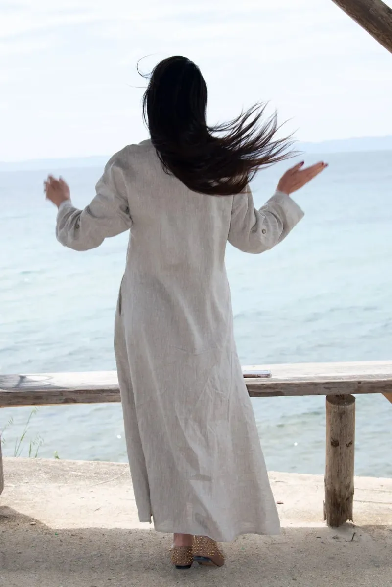 ENAS LONG LINEN DRESS