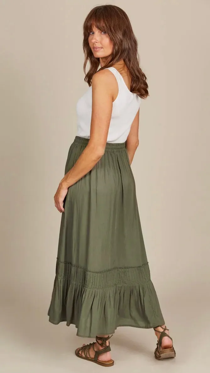 Esme Maxi Skirt Olive