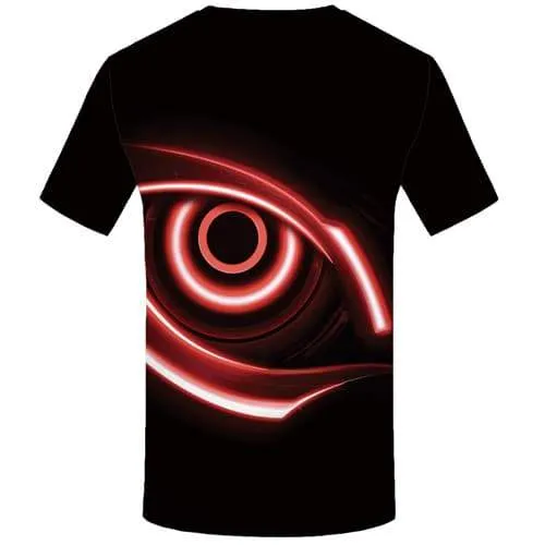 Eye T shirts Men Black Tshirts Casual Vortex T-shirts 3d Gothic Shirt Print Rock T shirts Funny Short Sleeve T shirts Men Tee