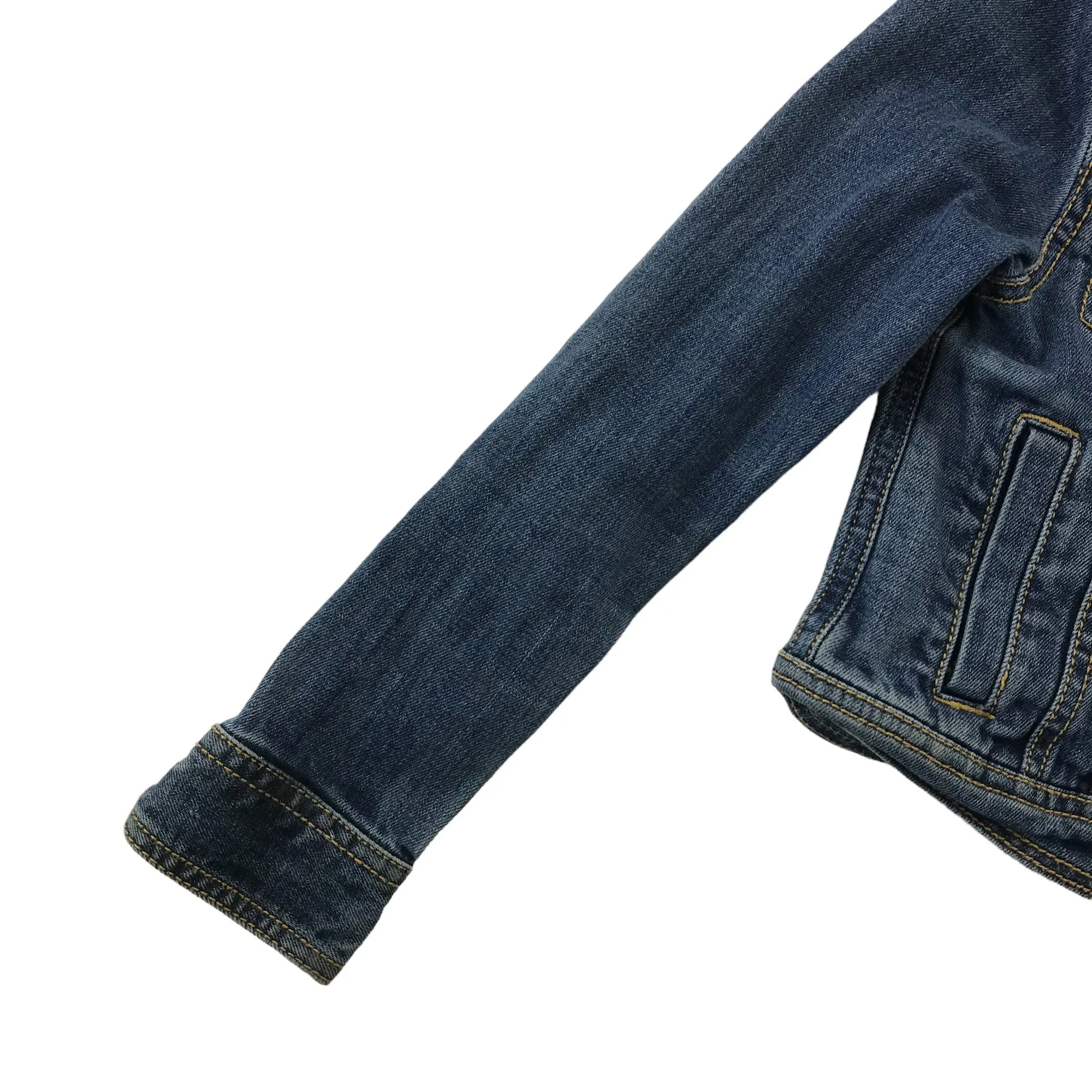 Fatface denim jacket 6-7 years blue slightly cropped cotton