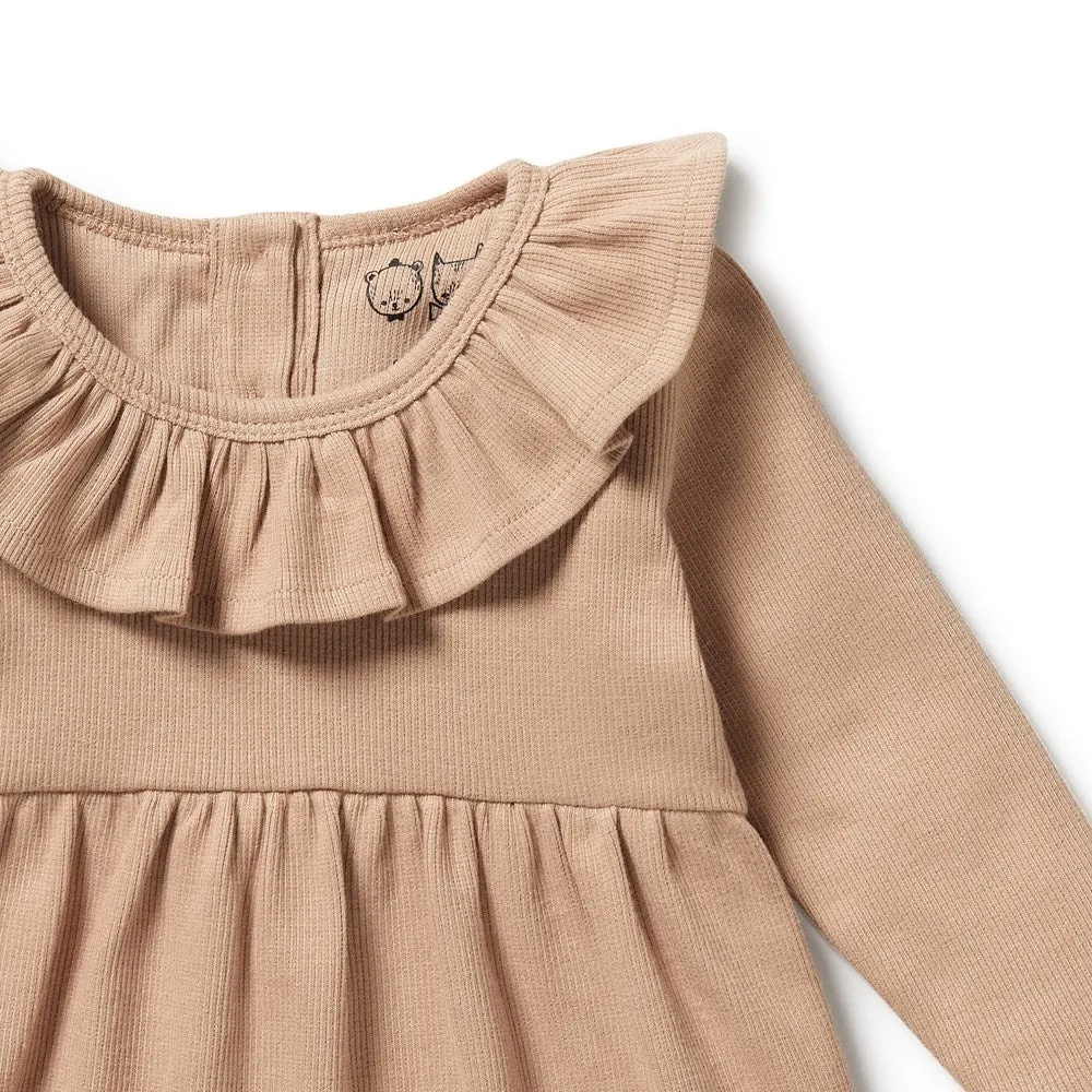 Fawn Organic Ruffle Dress