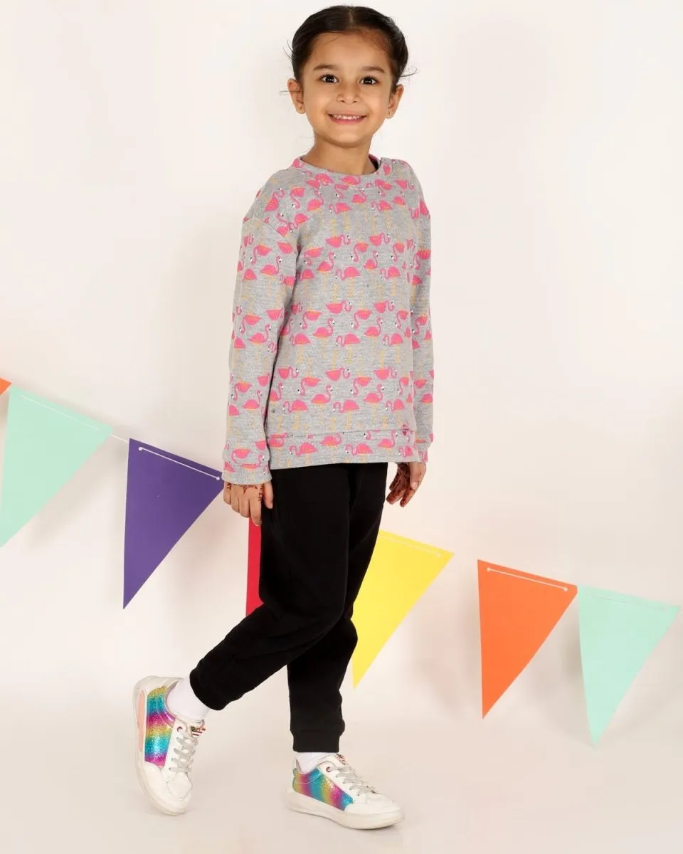 Flamingo Dance Kids Sweatshirt