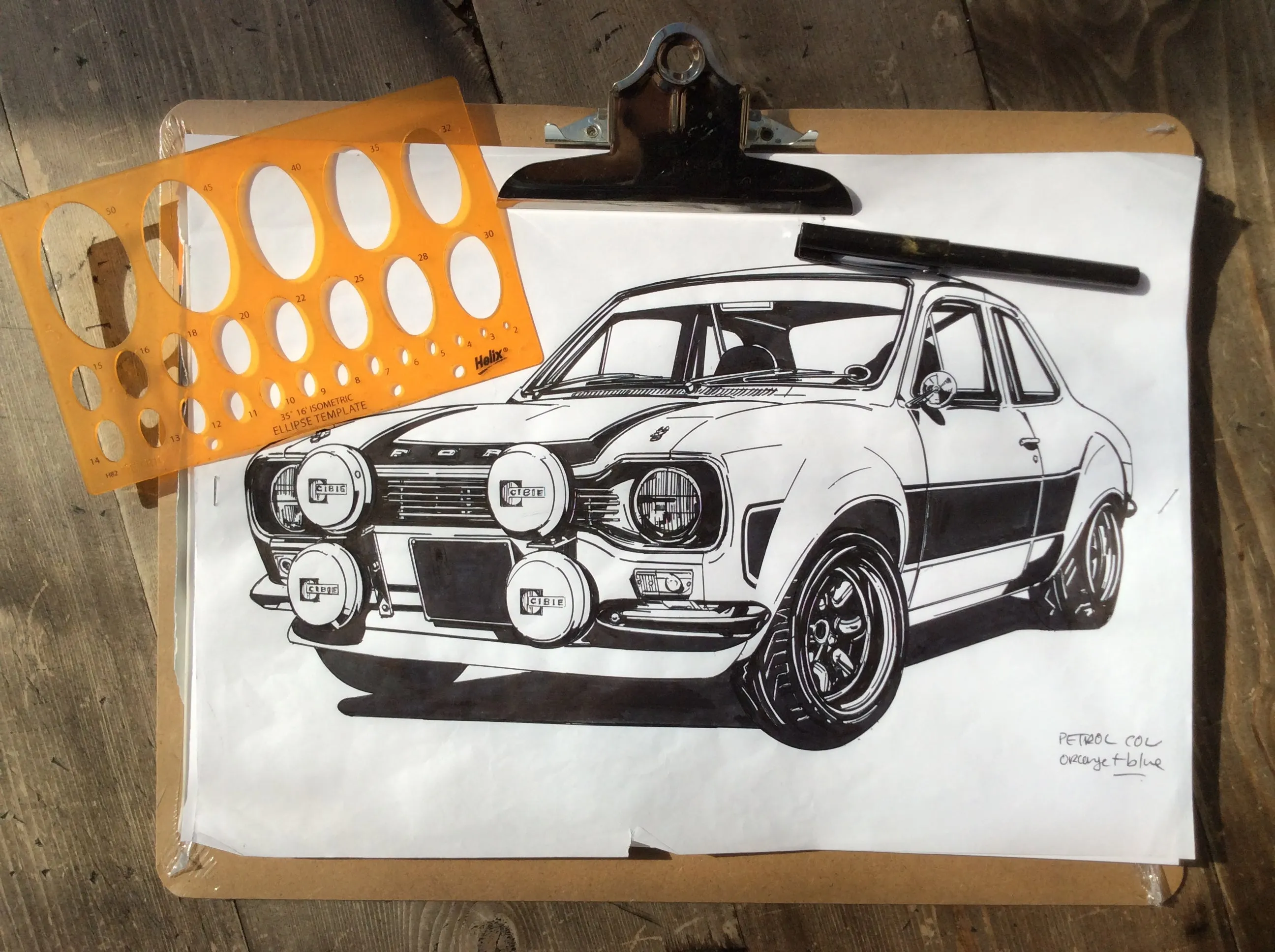 FORD ESCORT MK1 RS2000 T-SHIRT FOR KIDS