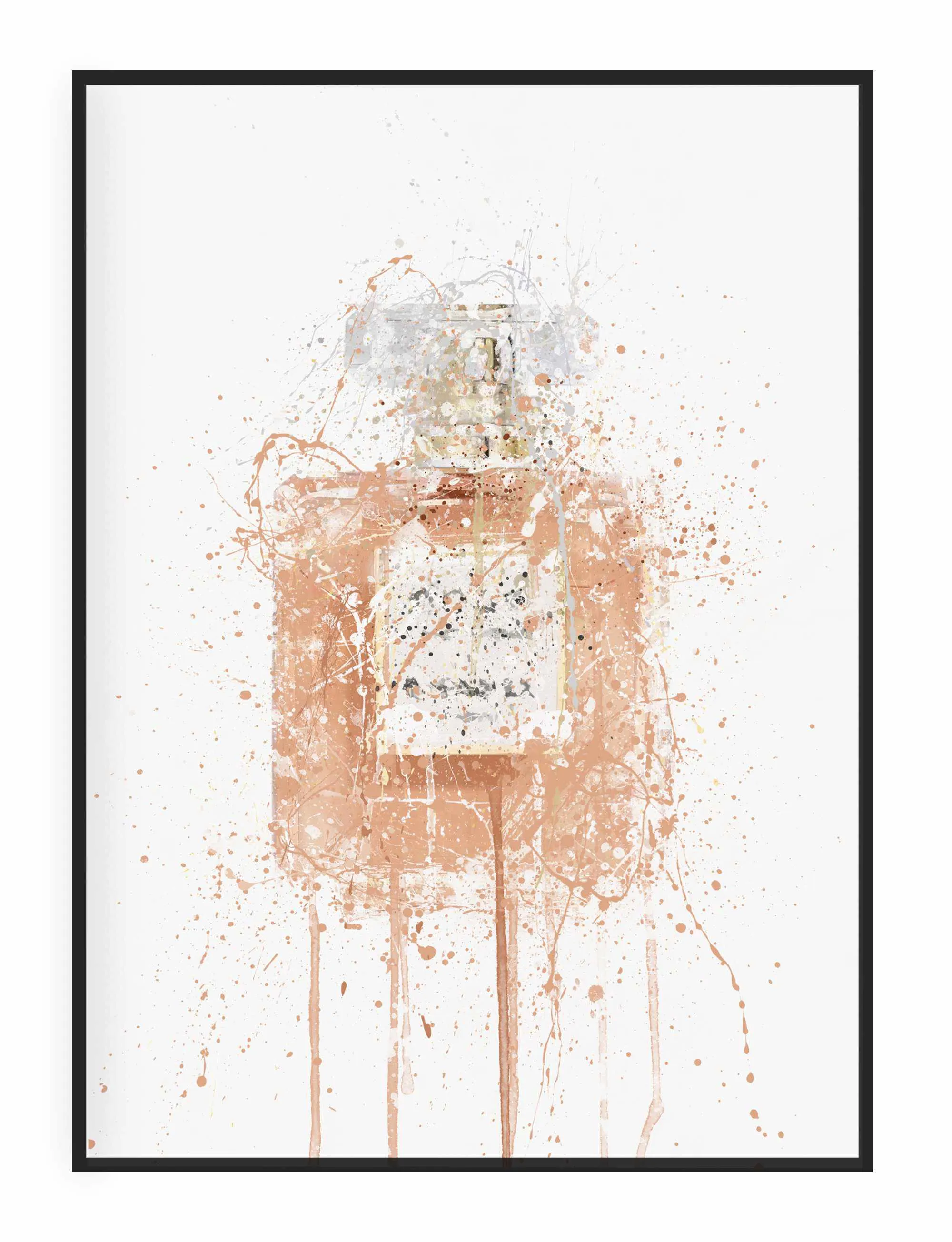 Fragrance Bottle Wall Art Print 'Blush'