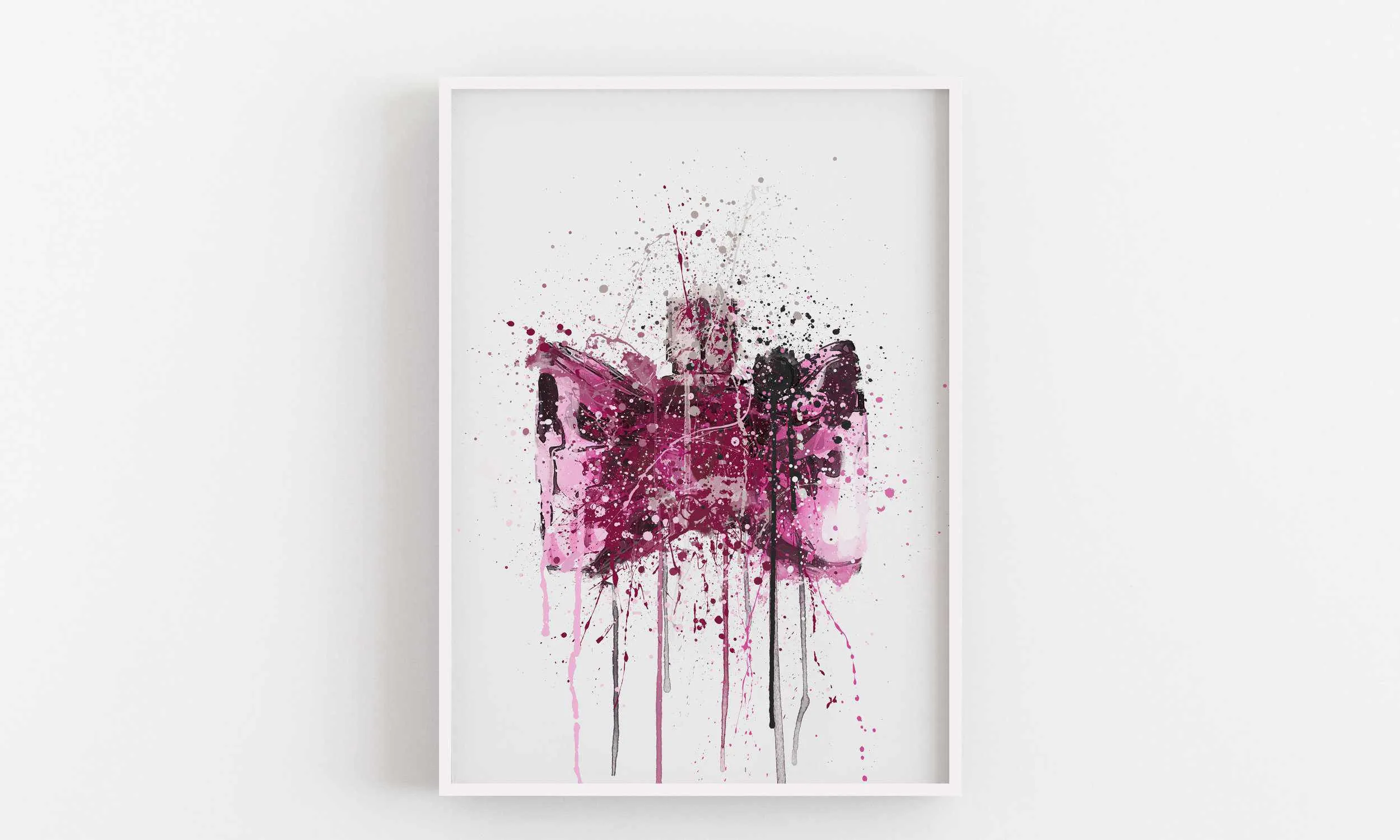 Fragrance Bottle Wall Art Print 'Bow'