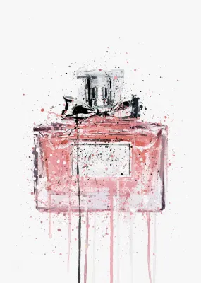 Fragrance Bottle Wall Art Print 'Candy Floss'