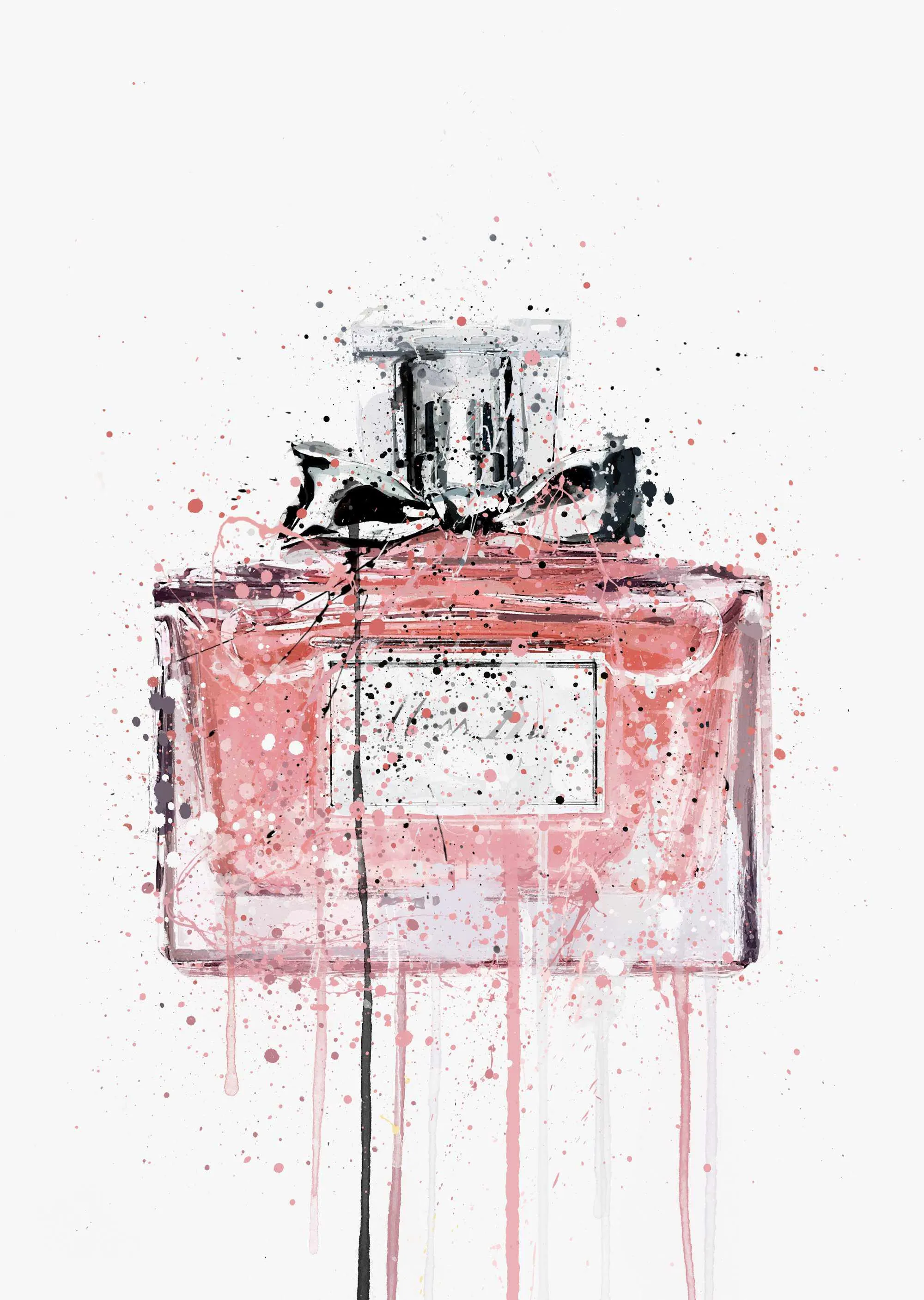 Fragrance Bottle Wall Art Print 'Candy Floss'