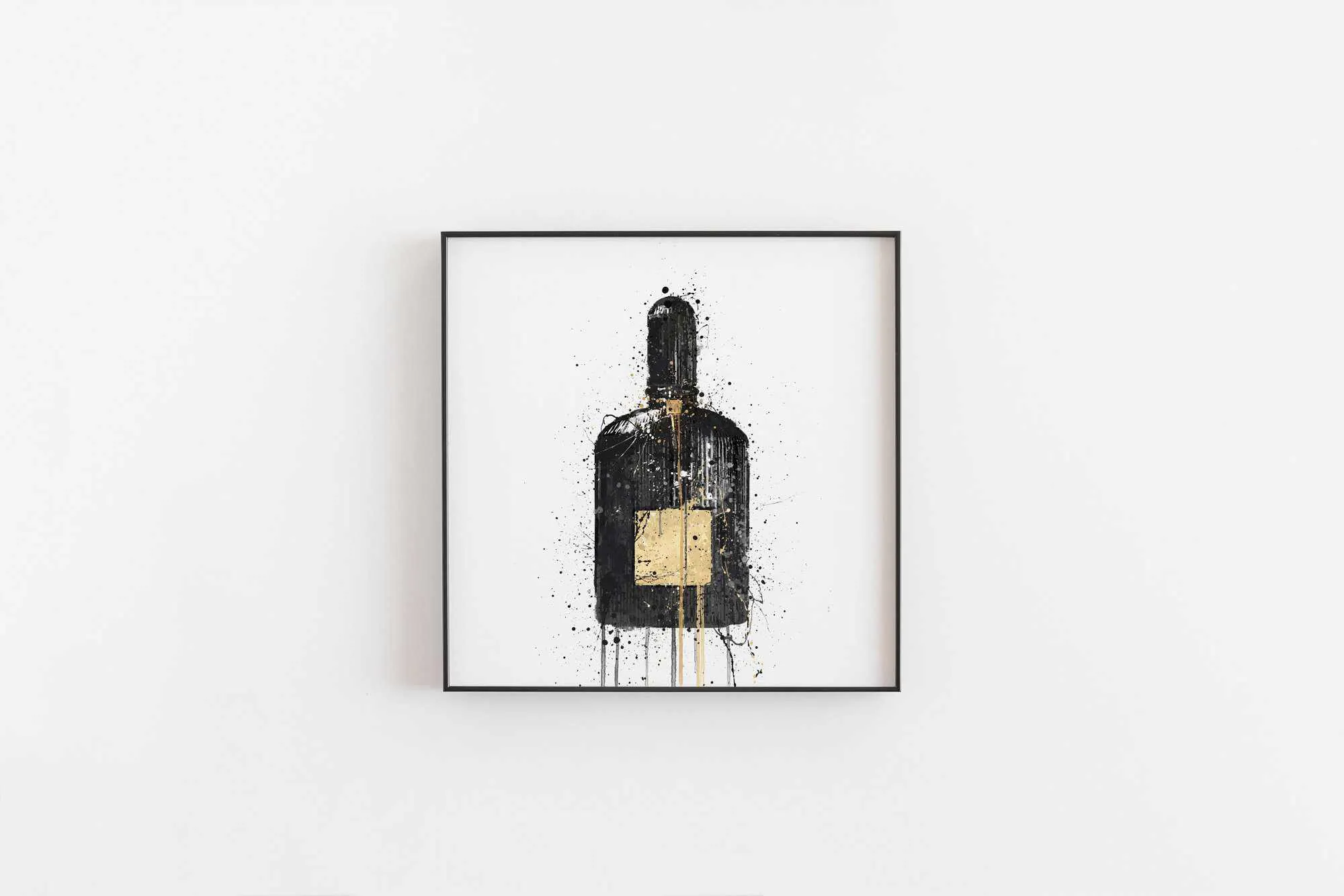 Fragrance Bottle Wall Art Print 'Egyptian Gold'