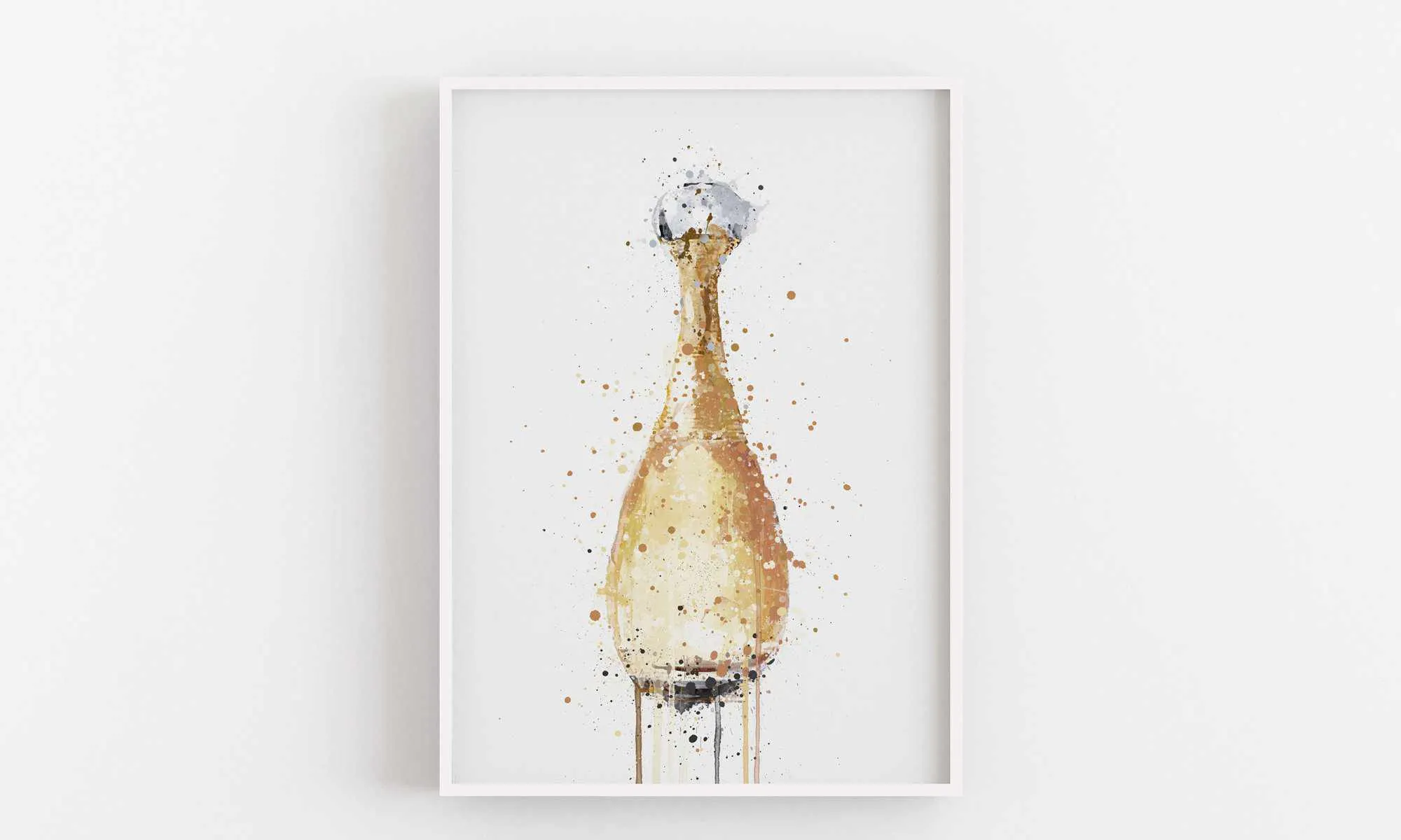 Fragrance Bottle Wall Art Print 'Gold'