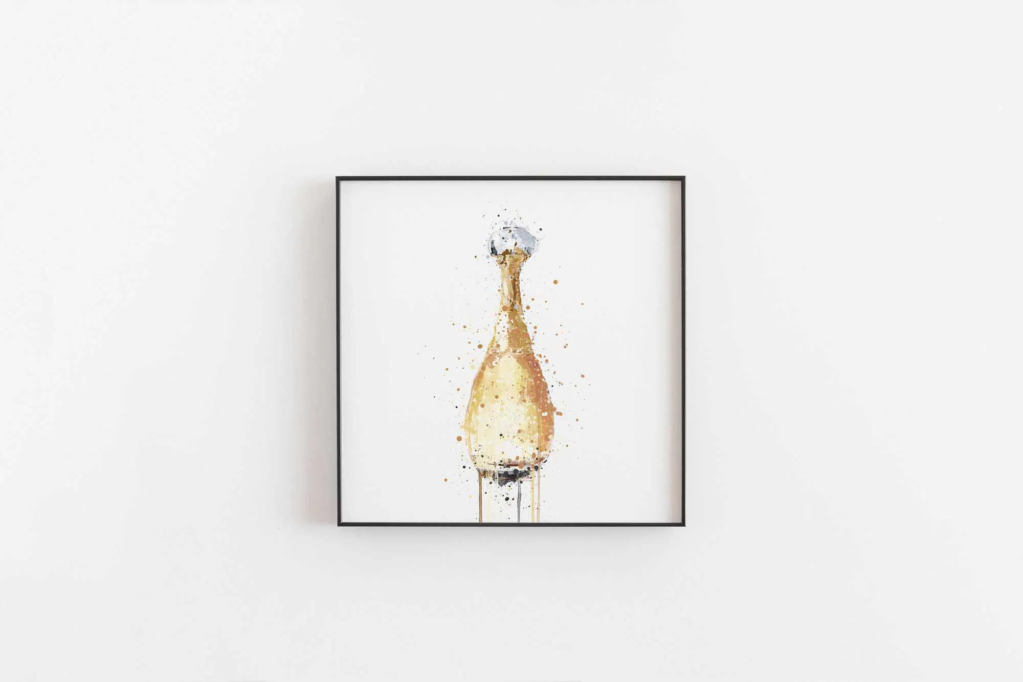 Fragrance Bottle Wall Art Print 'Gold'