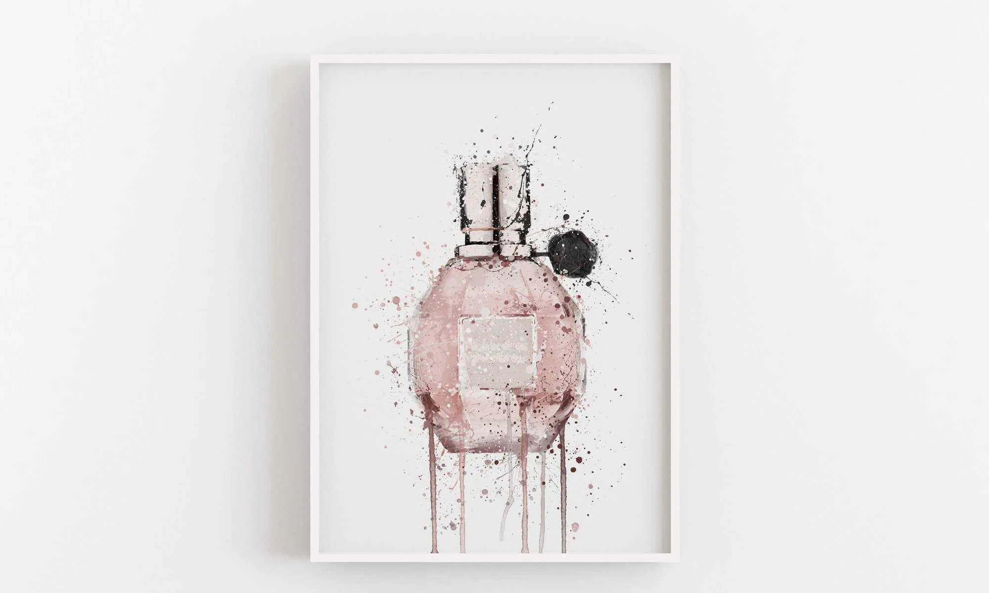 Fragrance Bottle Wall Art Print 'Miss Mauve'