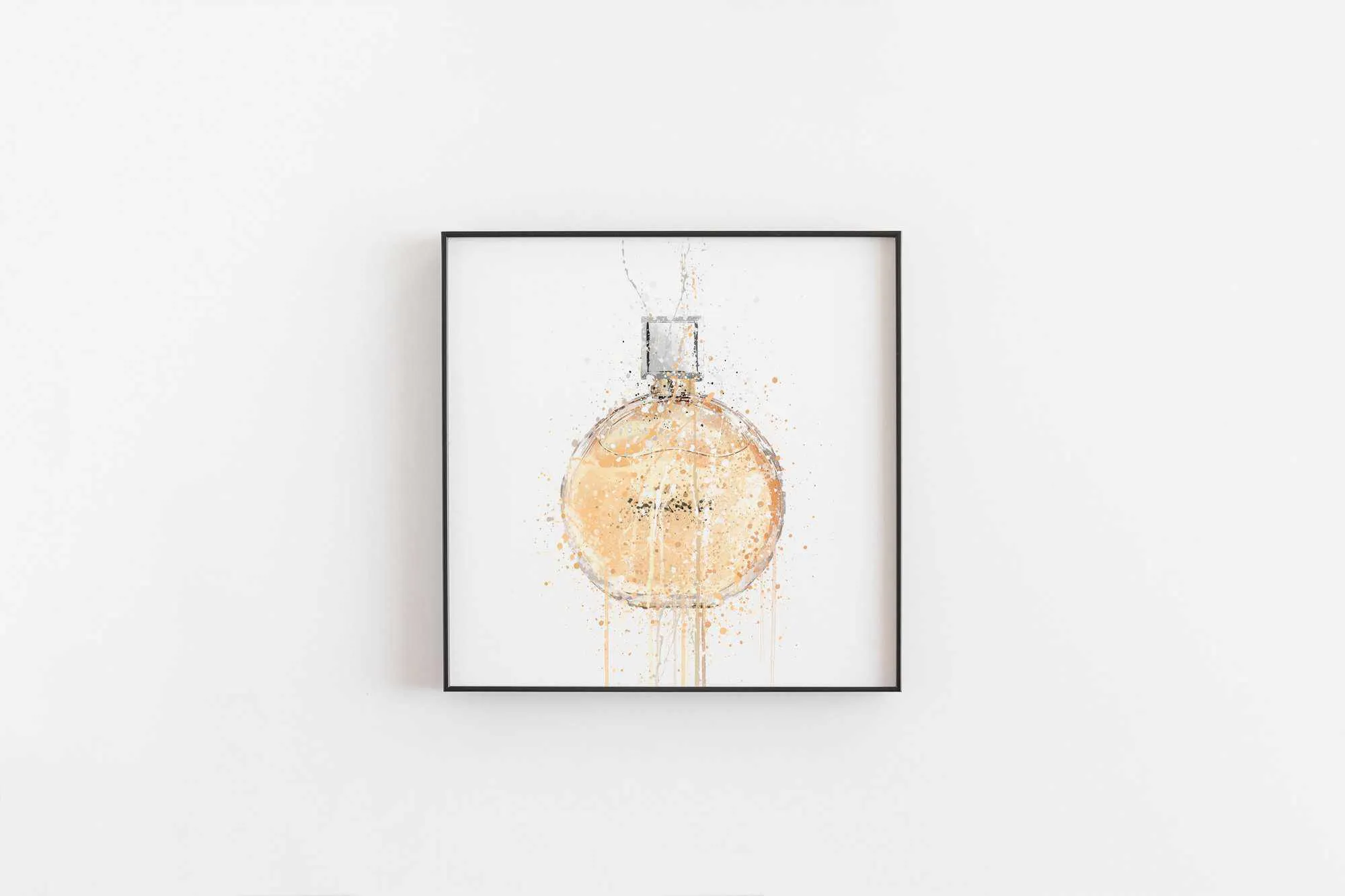 Fragrance Bottle Wall Art Print 'Nectarine'