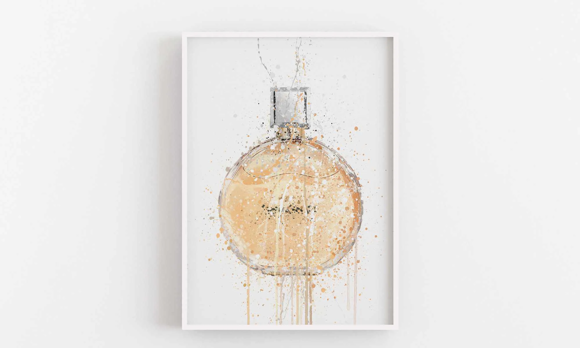 Fragrance Bottle Wall Art Print 'Nectarine'