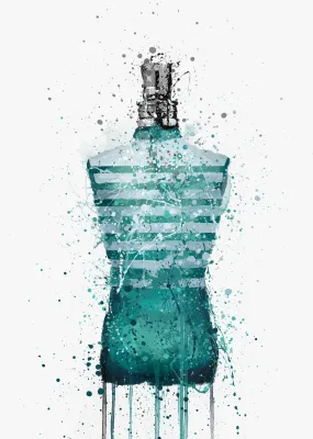 Fragrance Bottle Wall Art Print 'Poseidon'