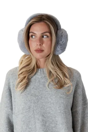 Fuzzy Earmuffs - Grey