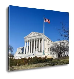 Gallery Wrapped Canvas, Supreme Court Of The United States In The Winter