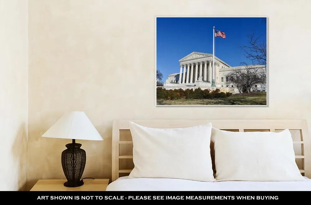 Gallery Wrapped Canvas, Supreme Court Of The United States In The Winter