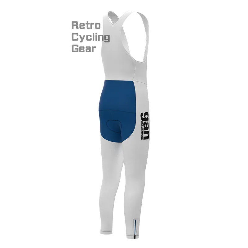 gan Blue Fleece Retro Cycling Pants