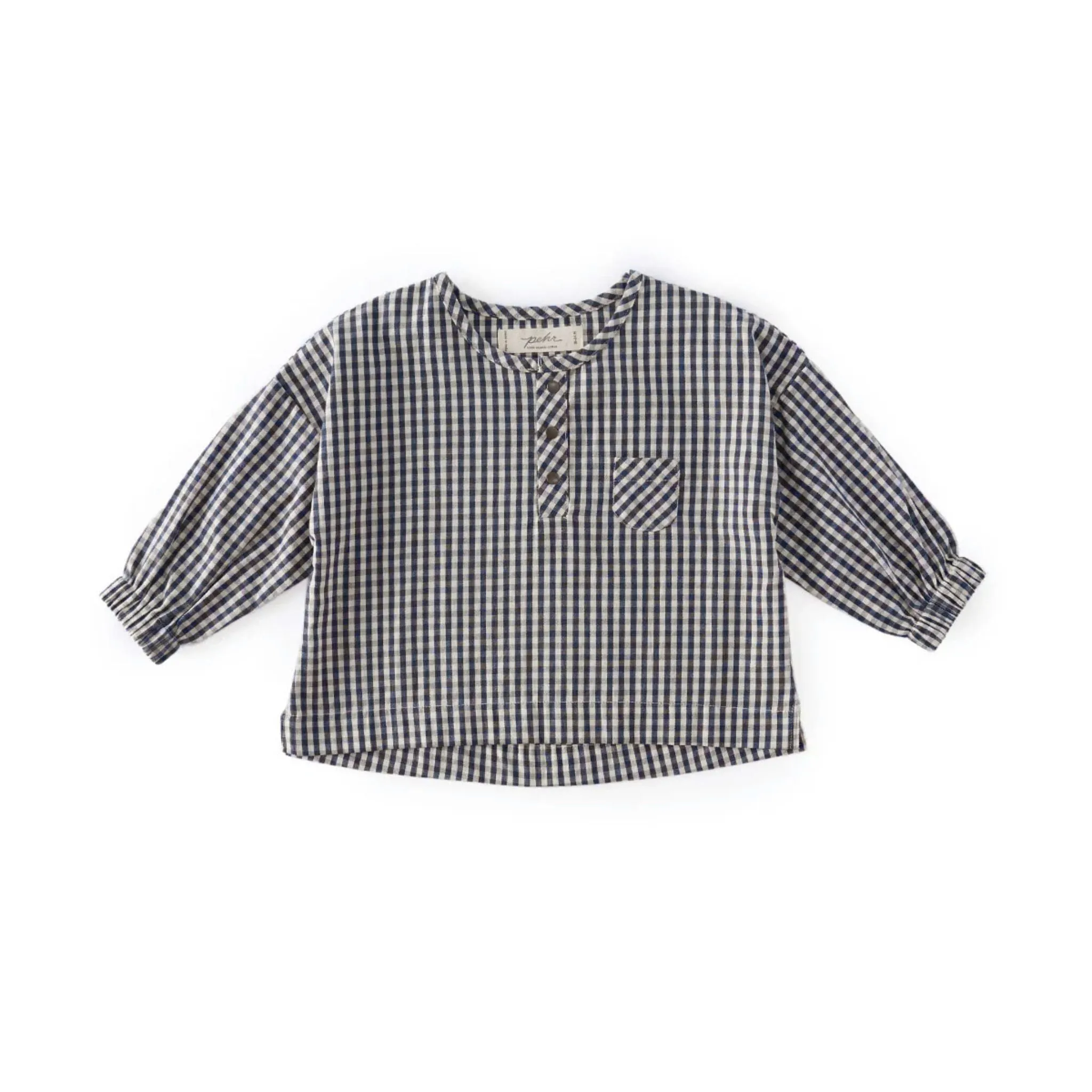 Gingham Long Sleeve Top