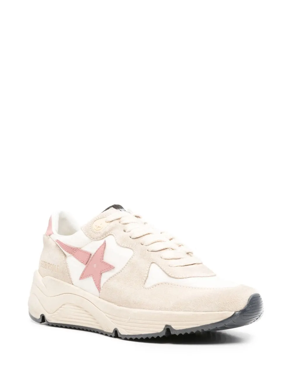 GOLDEN GOOSE Blush Pink Leather Running Sole Sneaker