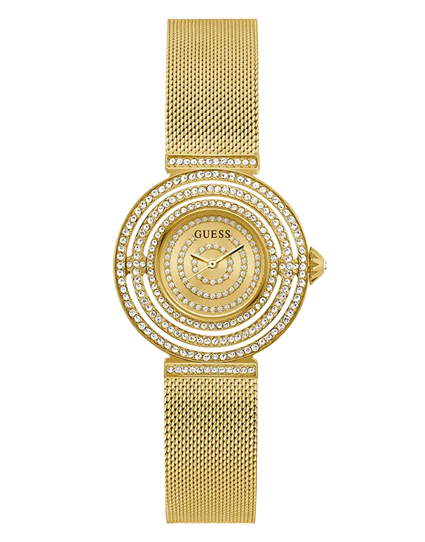 Guess - Gold Dream Crystal Mesh Watch - GW0550L2 - 786527