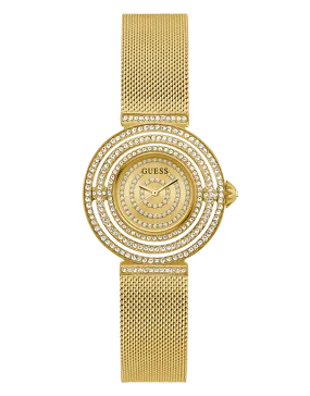 Guess - Gold Dream Crystal Mesh Watch - GW0550L2 - 786527