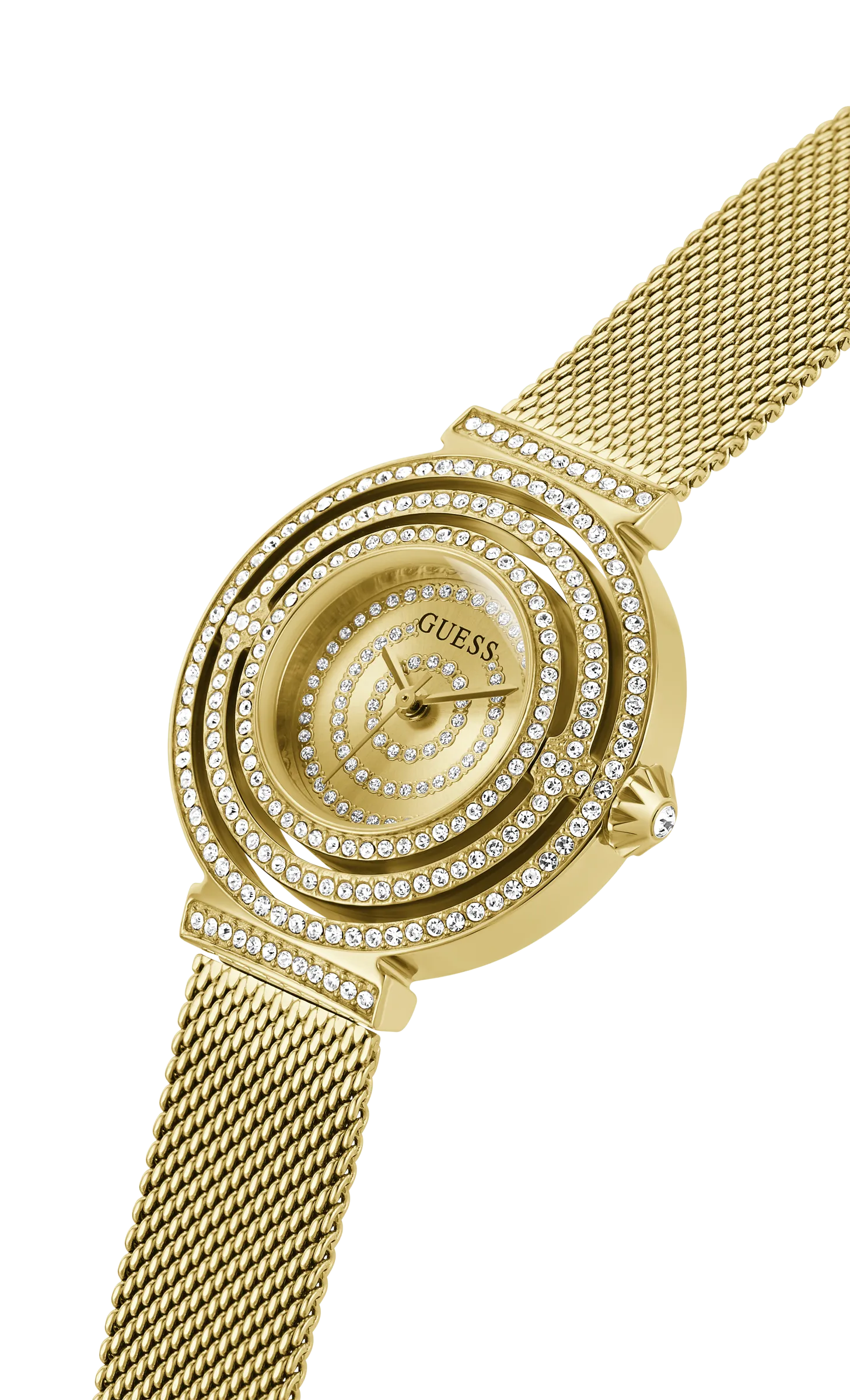 Guess - Gold Dream Crystal Mesh Watch - GW0550L2 - 786527