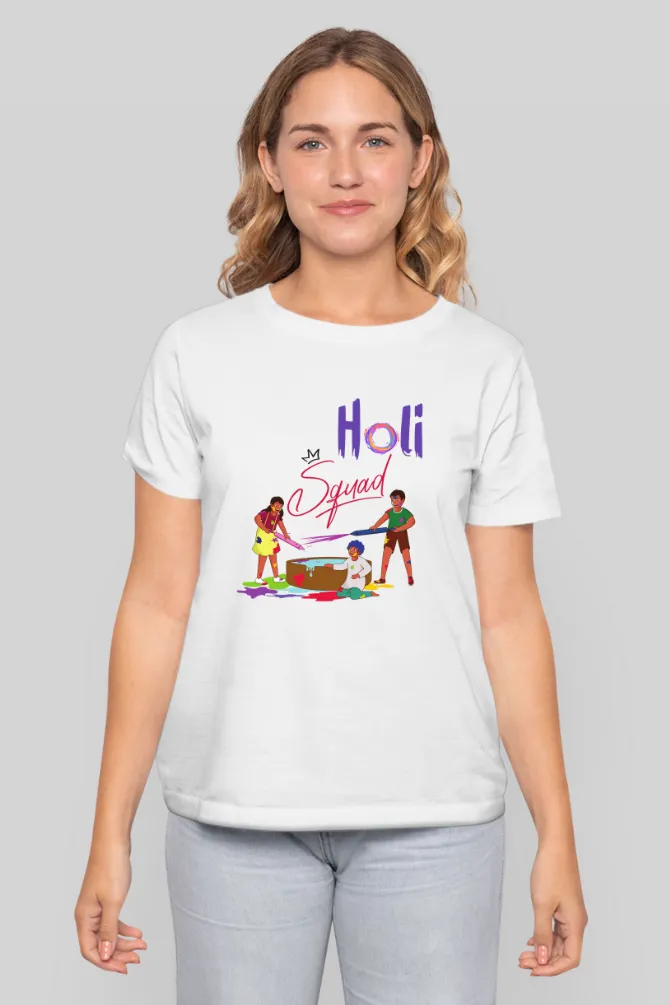 Holi Squad T-shirt for women