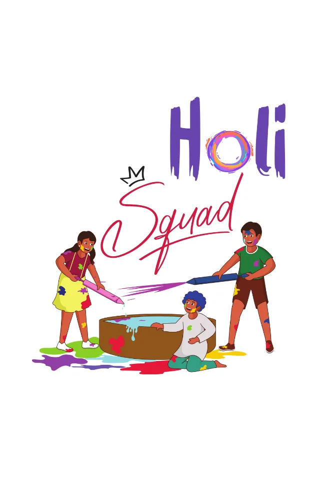 Holi Squad T-shirt for women