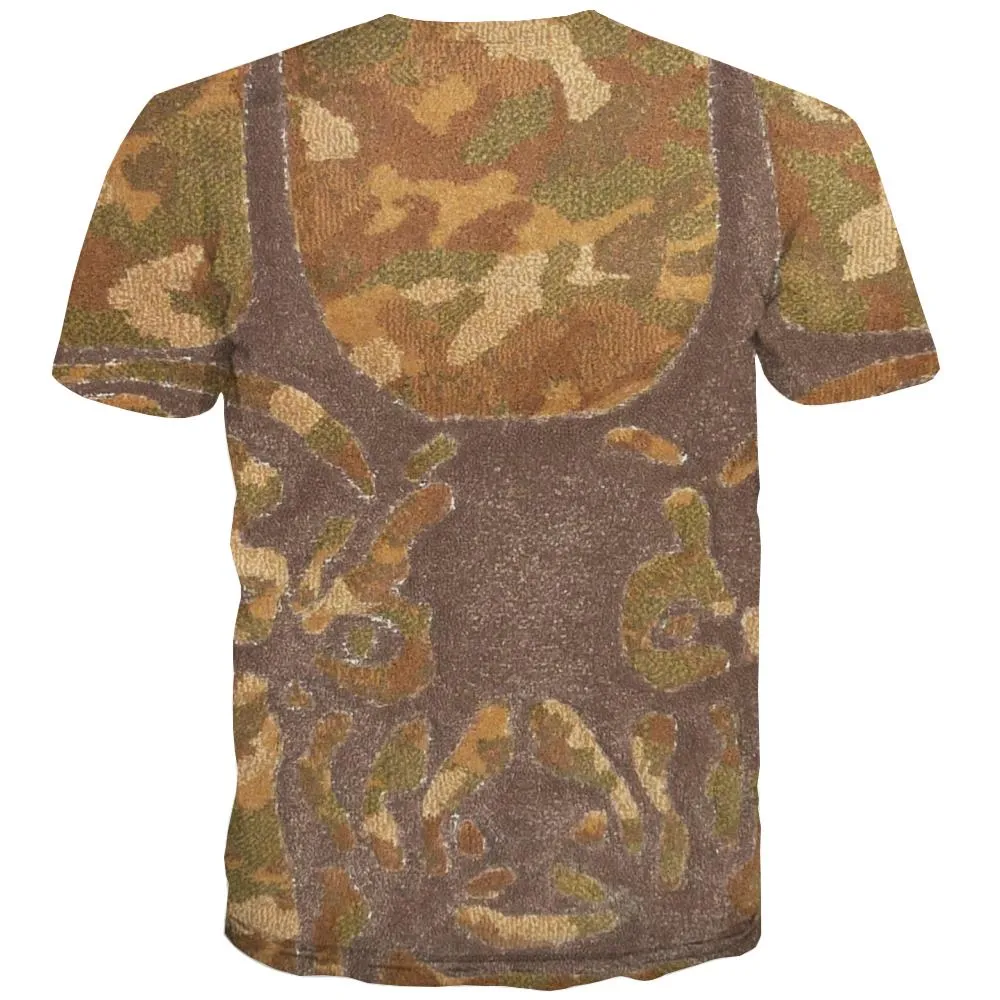 Hunting T-shirt Men Jungle Tshirt Printed Deer T-shirts 3d Shooter Tshirts Casual Camouflage Tshirts Cool