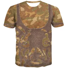 Hunting T-shirt Men Jungle Tshirt Printed Deer T-shirts 3d Shooter Tshirts Casual Camouflage Tshirts Cool