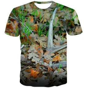 Hunting T shirts Men Jungle Shirt Print Deer T shirts Funny Shooter Tshirts Casual Camouflage Tshirts Cool