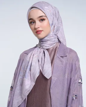 IKARONA SIGNATURE SCARF SILVER MAUVE