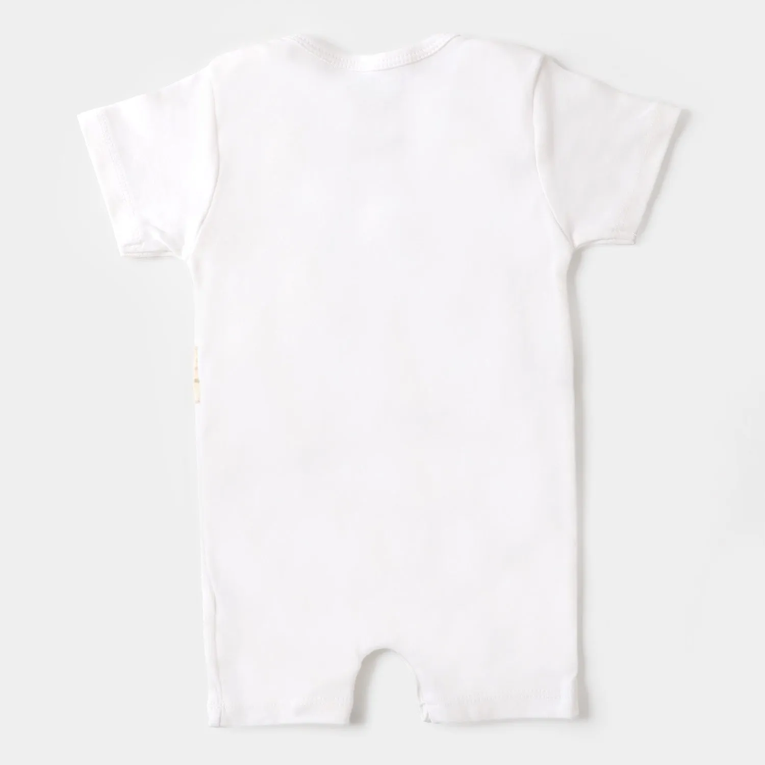 Infant Boys Knitted Romper Tuxedo - White