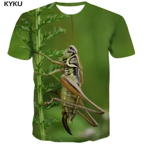 insect tshirt Hip hop tshirt 3D plant art costume man Cool beautiful