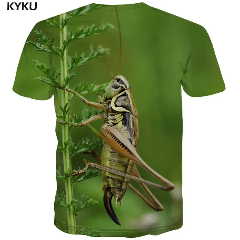 insect tshirt Hip hop tshirt 3D plant art costume man Cool beautiful