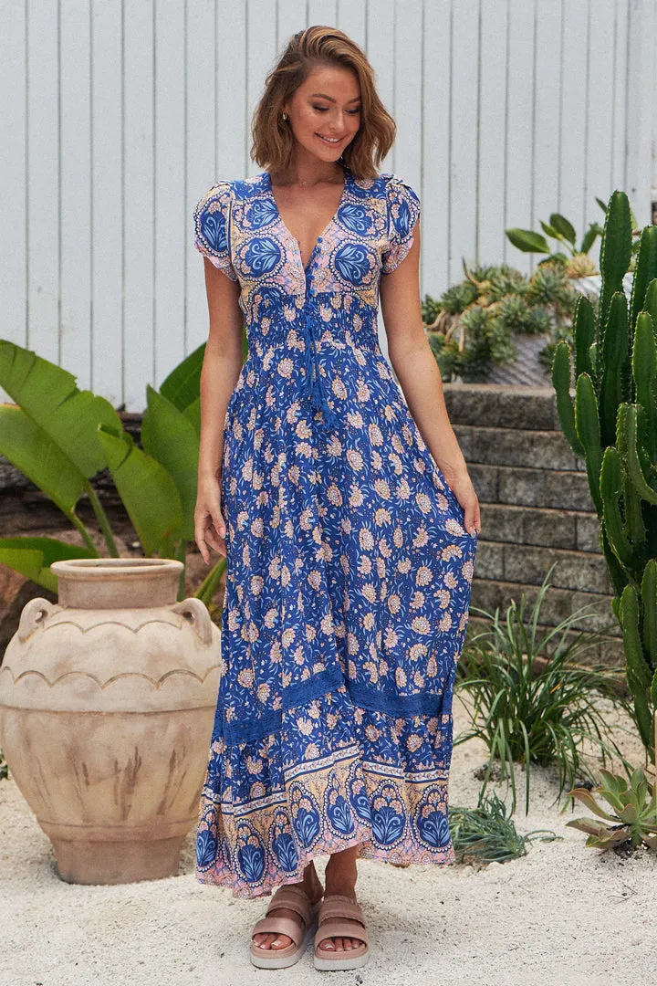 JAASE CAMELIA PRINT ROMI MAXI DRESS