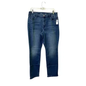 Jeans Straight By Old Navy In Blue Denim, Size:12